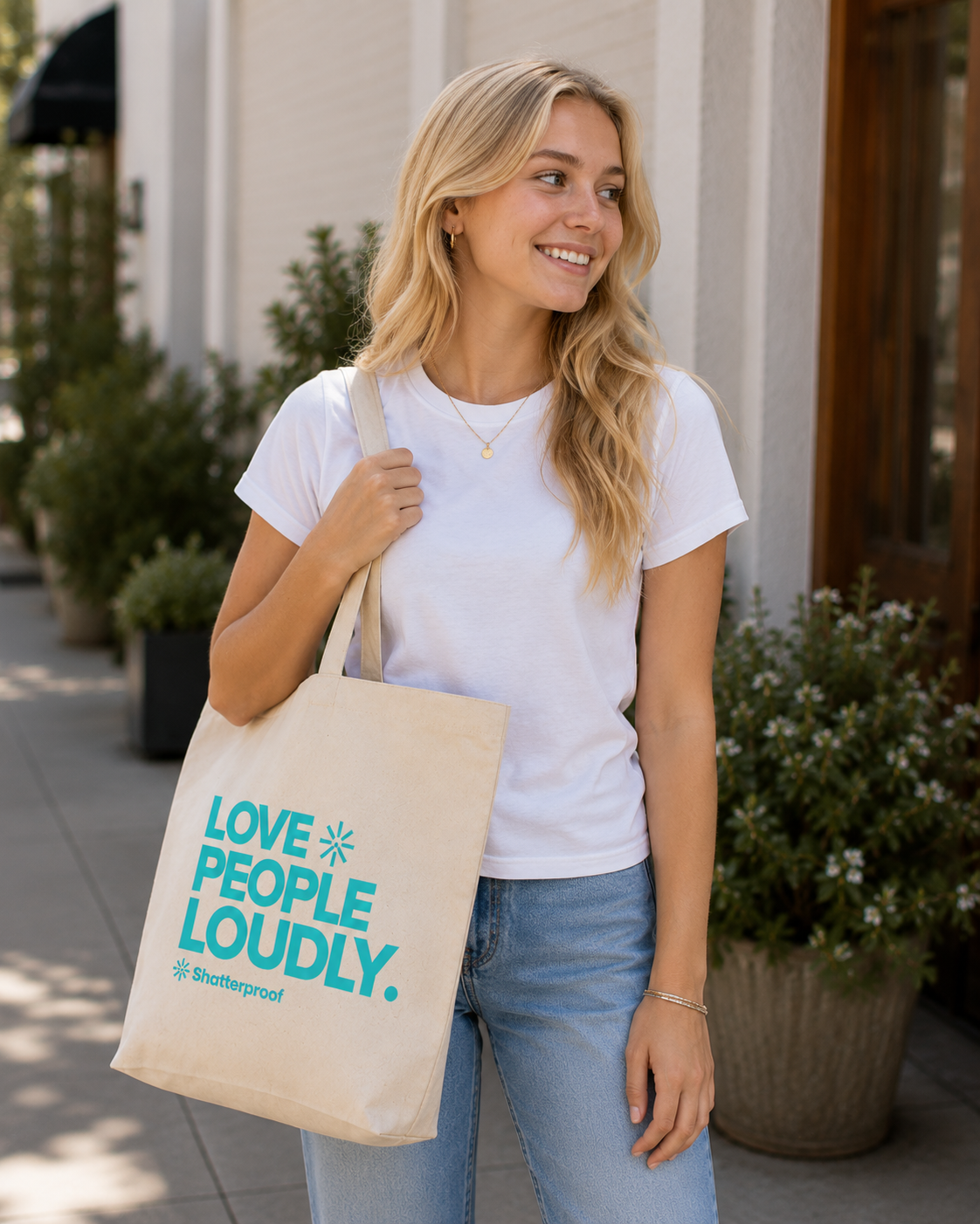 Love People Loudly Tote