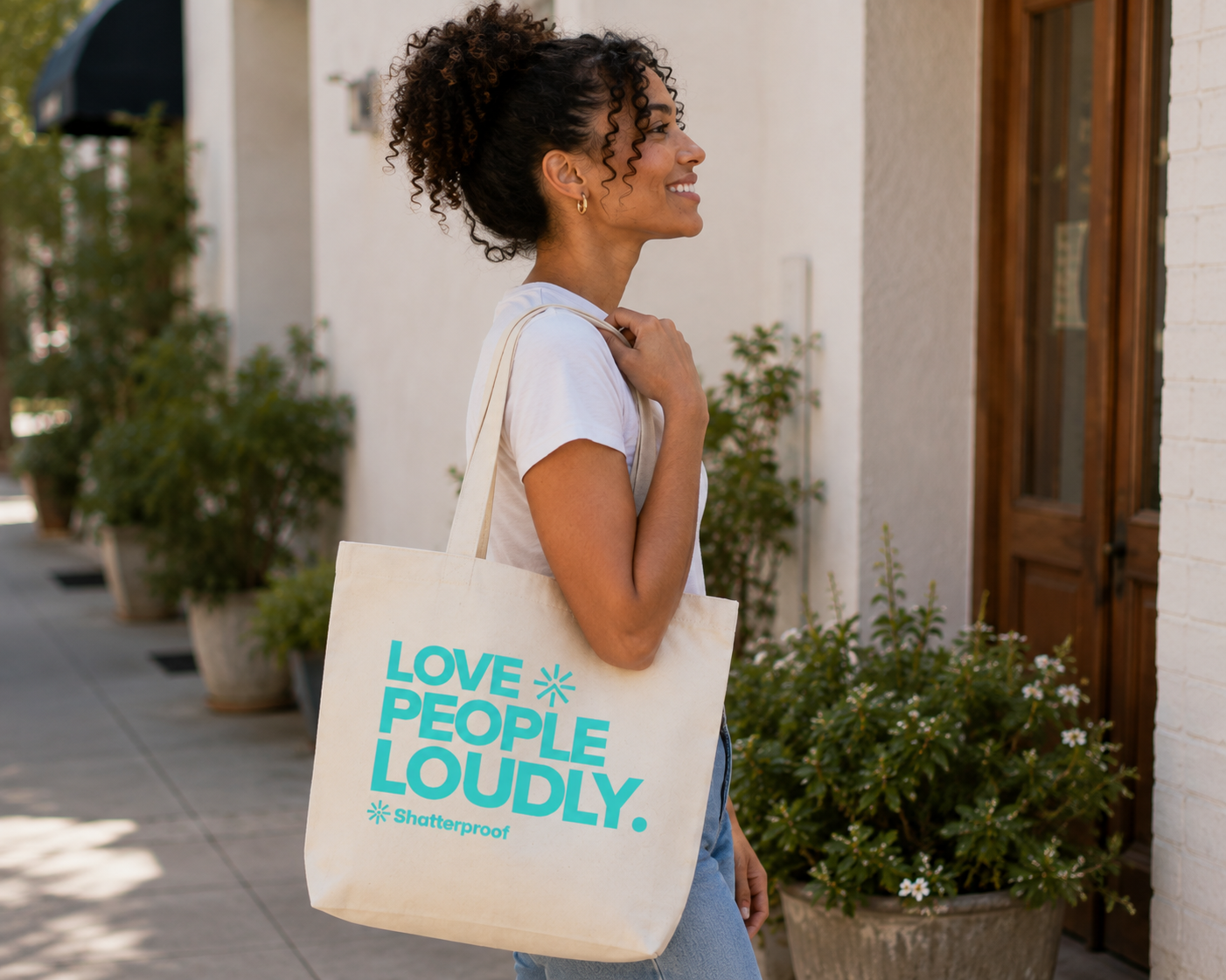 Love People Loudly Tote